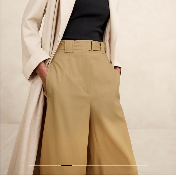 Banana Republic Oceanside Wide-leg Cropped Pants - Picture 3 of 4